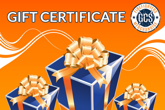 gift certificate gcs firefighters merchandise merchandise certificates
